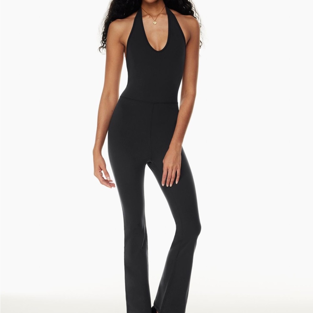 Aritzia Wilfred Free Divinity Look Flare Jumpsuit in green size small